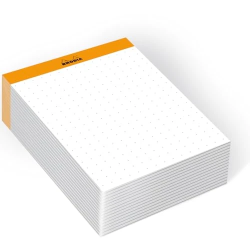 Offerta a tempo: RHODIA 194048C - Blocco Memo N°13 arancione- A6 11,5 x 16 cm - Dot (Puntinato) - 240 FOGLI 80g/m - Pratico e Compatto - Collezione Rhodiatime - 38% da 14.05 € a 8.68 €