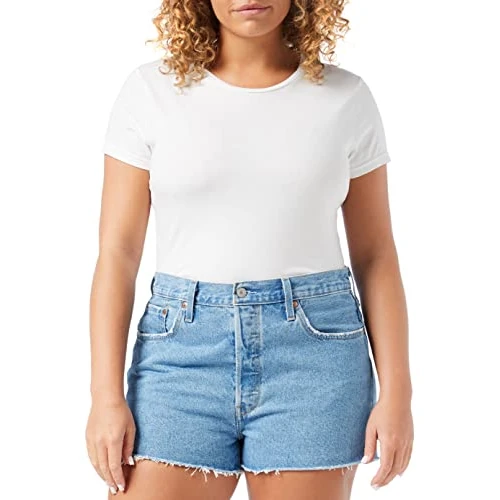 Levi's 501 Original Shorts, Pantaloncini di jeans Donna, Ojai Light Stone, 24W