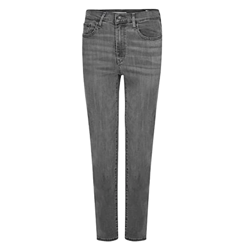 Levi's Women's 724™ High Rise Straight Jeans, Black Worn in, 24W / 28L
