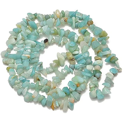 TENET - Collier avec copeaux de pierres naturelles pour la cristallothérapie, le reiki et la méditation, 84 cm, Pierre, Pierre