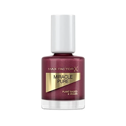 Offerta a tempo: Max Factor Smalto Unghie Miracle Pure Nail Colour, Smalto 100% Vegano, Formula Traspirante, Asciuga Velocemente, Aspetto Sano Anche Dopo La Rimozione, Formato 12 ml, Colore 373 Regal Garnet - 0.00% da 4.99 € a 4.99 €