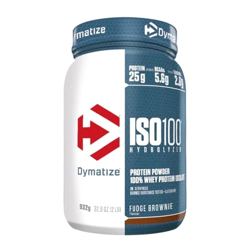 Limited offer: Dymatize ISO 100 Hydrolyzed Fudge Brownie 932g - Whey Protein Hydrolysat + Isolate Powder from 41.10 EUR to 41.10 EUR (save 0%)