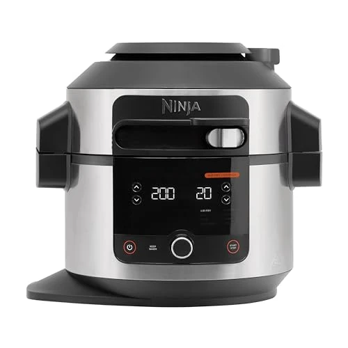 Tijdelijke aanbieding: Ninja Foodi Multicooker met SmartLid, 11 Kookfuncties in 1, 6L, 11-in-1 Multicooker, Snelkoken, Airfryen, Combi-Stomen, Slow Cooking, Grillen, Bakken, Roestvrij Staal, OL550EU van 328.56 EUR naar 229.99 EUR (korting 30%)