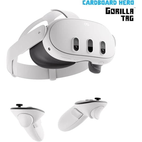 Limitiertes Angebot: Meta Quest 3 512 GB – Die leistungsstärkste Quest – Ultimative Mixed-Reality-Erlebnisse – Gorilla Tag Cardboard Hero Bundle – Amazon Exclusive von 549.99 EUR auf 499.99 EUR (Spare 9%)