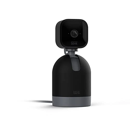 Offre limitee: Blink Mini Pan-Tilt Caméra | Caméra de surveillance connectée d'intérieur rotative sur secteur | Audio bidirectionnel, vidéo HD, détection de mouvements, Alexa intégré | Noir de 39.99 EUR a 21.99 EUR (economie 45%)