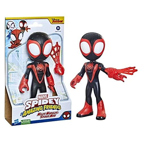 Offerta a tempo: Hasbro Marvel Spidey e I Suoi Fantastici Amici - Supersized Miles Morales Action Figure Supereroe, Personaggio da 22,5 cm, Giochi per Bambini in età prescolare da 3 Anni - 35% da 16.99 € a 10.99 €