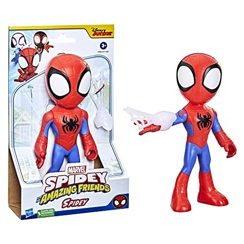 Offerta a tempo: SPIDEY AND HIS AMAZING FRIENDS Hasbro Marvel Supersized, Action Figure da Collezione del Supereroe Giocattolo da 22,5 cm per Bambini e Bambine da 3 Anni - 35% da 16.99 € a 10.99 €
