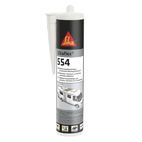 Limited-time offer: Sika Sikaflex 554 Adhesive For Caravans and Motorhomes, White, 300 ml from 19.90 £ to 19.40 £ (save 3%)