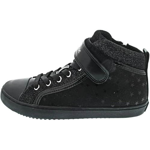 Limited-time offer: Geox Girl's J Kalispera Girl I Sneakers, Black, 1.5 UK Child from 52.50 GBP to 37.63 GBP (save 28%)