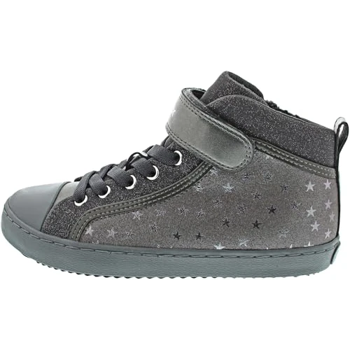 Limited-time offer: Geox Girls J Kalispera Sneakers, Grey, 10 UK from 47.50 GBP to 19.47 GBP (save 59%)