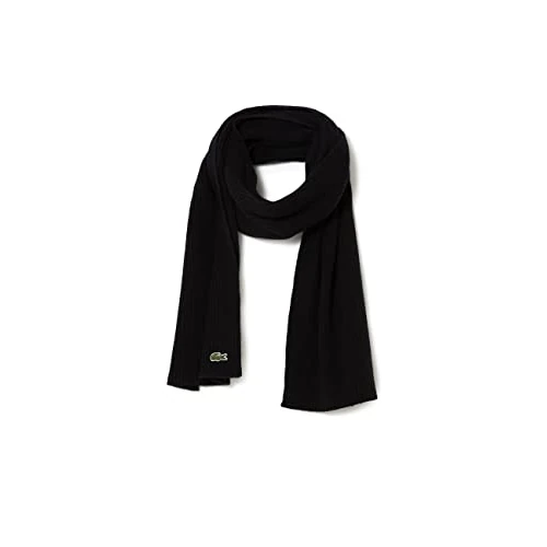 Oferta limitada: Lacoste Re0058 Bufanda, Negro, Talla única Unisex Adulto de 90.00 € a 66.56 € (ahorro 26.04%)
