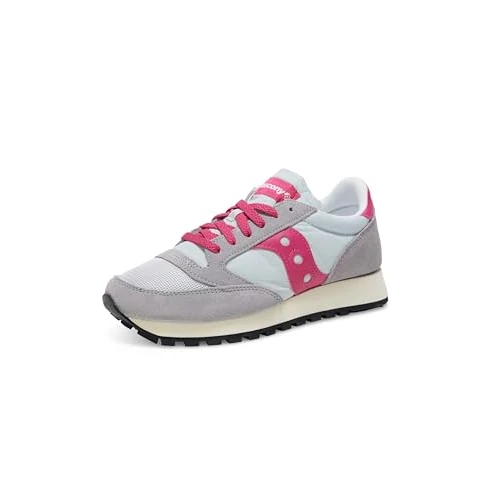 Saucony Men's Jazz Original Vintage Sneaker, Grey Pink, 4 UK