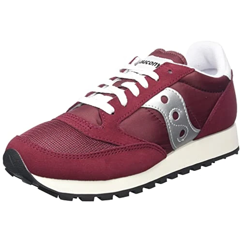 Saucony Mens Jazz Original Vintage Sneaker, Burgundy Silver, 7 UK