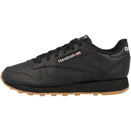 Tijdelijke aanbieding: Reebok dames Classic Leather Sneaker ,CBLACK/PUGRY5/RBKG03,37.5 EU van 90.00 € naar 65.99 € (27% korting)