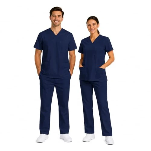 Oferta limitada: B-well Morelli Uniformes Sanitarios 100% Algodón Pijama Sanitario Unisex Conjunto Casaca Y Pantalón 100% Algodón Uniforme Enfermera azul L de 30.18 € a 30.18 € (ahorro 0.00%)