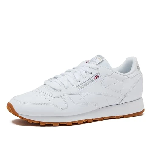 Reebok Classic Leather, Scarpe da ginnastica Uomo, FTWWHT/PUGRY3/RBKG03, 46 EU