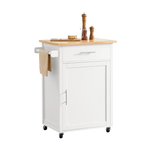 Oferta limitada: SoBuy Carrito Auxiliar con Ruedas con Freno & encimera, 68x90x46cm, Cocina de 104.94 € a 104.94 € (ahorro 0.00%)