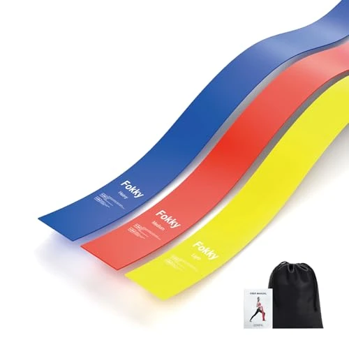 Offre limitee: 1.5M Bandes de Résistance, Fokky Elastique Musculationen Latex Naturel avec 3 Niveaux, Longues Bande Elastique Musculation pour Musculation, Yoga, Gym, Pilates de 7.99 EUR a 7.59 EUR (economie 5%)