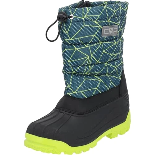 CMP Kids SNEEWY Snowboots Walking Shoe, Deep Lake-Acid, 11 UK Child
