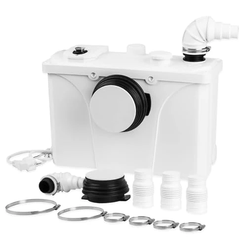 Offerta a tempo: Sonnewelt 700 W pompa Trituratore WC Maceratore pompa da per acque luride 190L / min con lame in acciaio inox e carbone attivo, per doccia, wc e lavabo - 0.00% da 125.99 € a 125.99 €