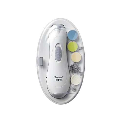 Limited offer: Tommee Tippee Electric Baby Nail File, with Six Filing Heads for Baby and Adult Use, Battery-Powered Infant Nail Clipper with LED Light and Adjustable Speed and Direction Settings from 19.41 EUR to 19.41 EUR (save 0%)