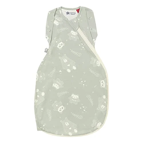 Tommee Tippee Śpiworek do spania dla niemowląt, 0-3 m, 2,5 TOG, oryginalny worek do przewijania, zdrowy design, miękka tkanina bogata w bawełnę, Woodland Gro Friends
