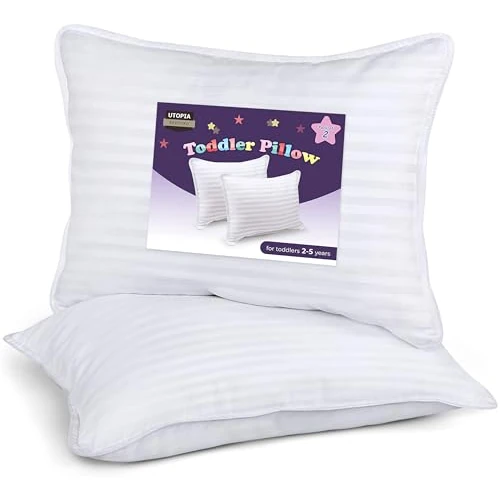 Offre limitée : Utopia Bedding Oreiller Enfant (Lot de 2), 40 x 60 cm Coussin pour lit mit Tissu en Coton Mélangé, Respirant Coussin Enfant, pour Les Enfants de 2 Ans et Plus (Blanc) de 19.92 EUR à 19.92 EUR (remise 0%)