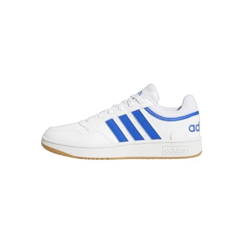Adidas Herren Hoops 3.0 Low Classic Vintage Shoes, Cloud White/Royal Blue/Gum, 46 EU
