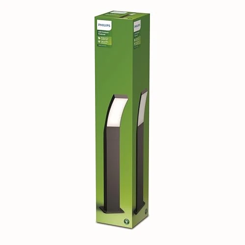 Philips LED Splay Outdoor Path Light [Cool White 4000K - 12W] IP44 Water Resistant. For Garden, Terrace, Walkway, Driveway Lighting