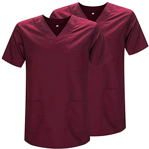 Limited-time offer: MISEMIYA - Pack 2 Pcs - Sanitary CASACA Unisex Sanitary Uniforms Sanitary Uniform Medical Uniform - Ref. 817 * 2 - X-Small, Garnet 21 from 31.25 £ to 25.84 £ (save 17.31%)
