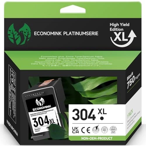 Offerta a tempo: Economink Cartuccia 304 Nero, Cartucce 304 304XL Sostituzione per HP 304 Nero per DeskJet 3750 3733 2634 3755 2632 2655 3732 2621 2623 Envy 5055 5032 5030 5010 5020 5050 Stampanti (1-pack) - 0.0% da 30.99 € a 30.99 €