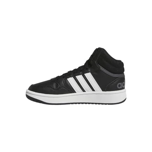 Offerta a tempo: adidas Unisex - Bimbi 0-24 Hoops Mid Shoes, Core Black / Cloud White / Grey Six, 21 EU - 45% da 45.00 € a 24.74 €