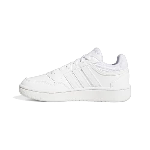 adidas Unisex - Bambini Hoops Shoes, Cloud White / Cloud White / Cloud White, 30 1/2 EU