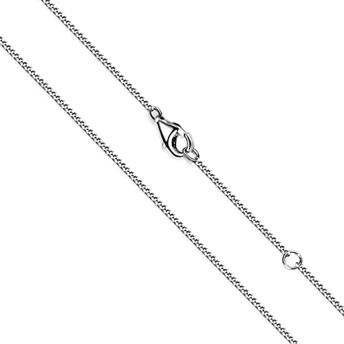 Oferta limitada: OSTAN Collar Mujer Sin Colgante Cadena Plata 925, Cadena Barbada 1.4 mm - largo 40cm 45cm 50cm 55cm 60cm collar delgado collar largo Collar de 12.99 € a 12.99 € (ahorro 0.00%)