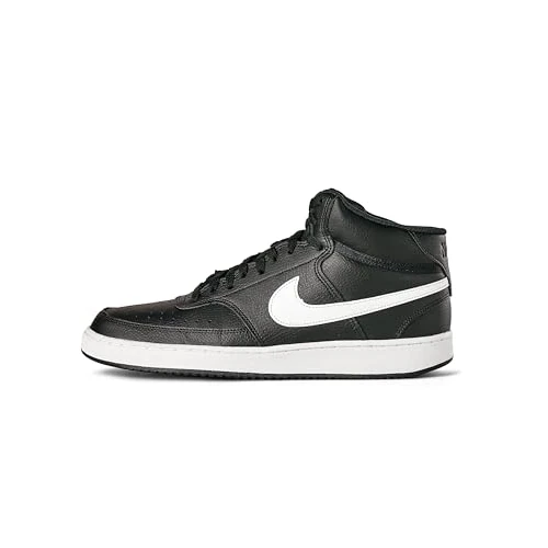 Offre limitee: Nike Men's Shoes Court Vision Mid Next Nature, Black/White-Black, DN3577-001, 43 EU (9.5 US) de 89.99 EUR a 46.23 EUR (economie 49%)