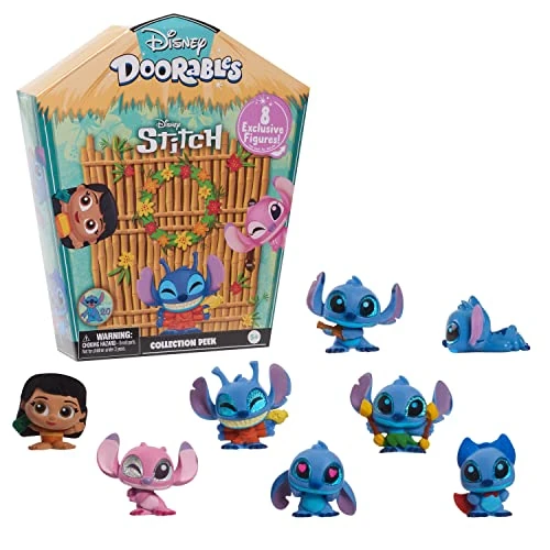 Offre limitee: Disney Doorables Coffret de Figurines à Collectionner Stitch, 8 Figurines, Figurines à Collectionner de 3,8 cm de Haut, Jouets pour Enfants de 5 Ans et Plus par Just Play de 24.99 EUR a 12.50 EUR (economie 50%)