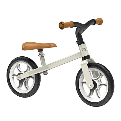 Tijdelijke aanbieding: Smoby - Eerste Fiets - Beige - Lichtgewicht Metalen Loopfiets voor Kinderen - Stille Wielen - Verstelbaar Zadel - Vanaf 2 Jaar van 32.49 € naar 32.49 € (0.00% korting)