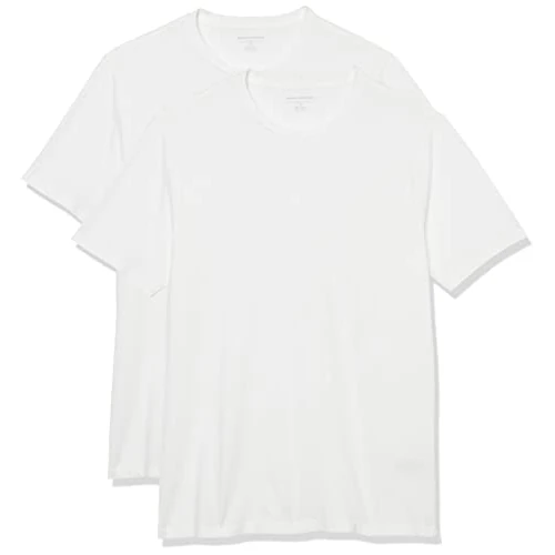 Limited offer: Amazon Essentials Men's Short Sleeve T-Shirts, Slim-Fit, Crewneck, Pack of 2 from 14.00 EUR to 14.00 EUR (save 0%)