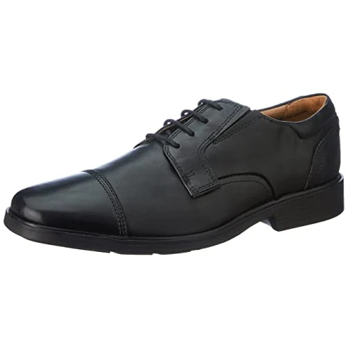 Zeitlich begrenztes Angebot: Clarks Herren Clarkslite Cap Oxford, Black Leather, 39.5 EU von 89.95 € auf 62.41 € (31% Rabatt)