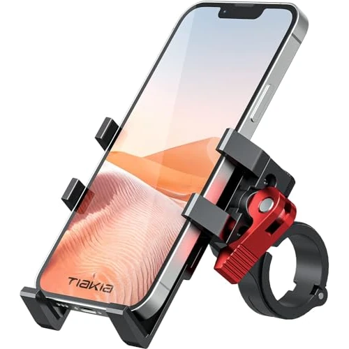 Limited-time offer: Tiakia U6-9901 2022 Bicycle Mobile Phone Holder Aluminium Alloy Motorcycle Mobile Phone Holder 6 Claws with 360 degree Rotation, Tool-Free Installation, Bicycle for 4.5-7 Inch Phones from 24.70 £ to 24.70 £ (save 0.00%)