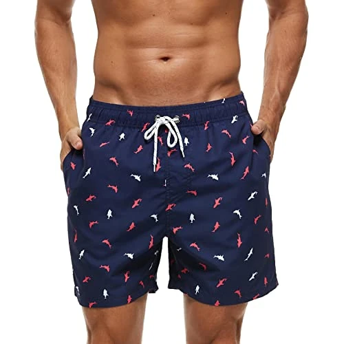 Offerta a tempo: Aisprts Costume Uomo Mare Costumi da Bagno Uomo Traspirante ad Asciugatura Rapida con 3 Tasche Pantaloncini da Bagno con Fodera in Rete e Coulisse Regolabile - 0.00% da 19.99 € a 19.99 €