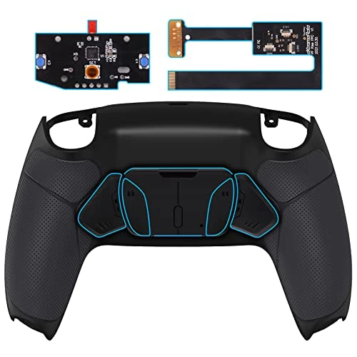 Limited offer: eXtremeRate Black Rubberized Grip Programable RISE4 Remap Kit for PS5 Controller BDM-010 BDM-020 Models, Upgrade Board & Redesigned Back Shell & 4 Back Buttons for PS5 Controller from 36.99 EUR to 33.29 EUR (save 10%)