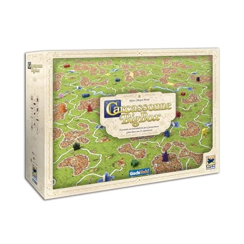 Giochi Uniti - Carcassonne Big Box 2022, Carcassonne, Board Game, 2-6 Players, 7+ Years, Italian Edition, GU729