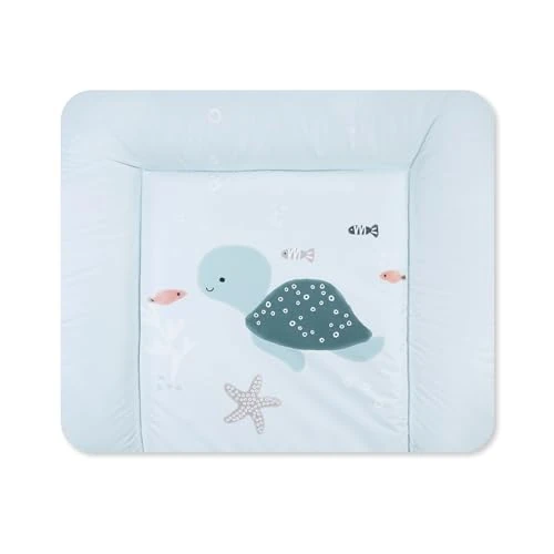 Julius Zöllner Softy Changing Mat 85 x 75 cm - Changing Mat - Waterproof and Wipe Clean - Made in Germany - Oeko-Tex Standard 100 - Sealife