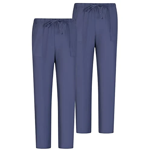 Zeitlich begrenztes Angebot: MISEMIYA - Pack 2 Pcs - Arbeitshosen Unisex ELASTISCHE Taille UNIFORM KLINIK Krankenhaus Reinigung TIERARZT Gesundheit - Large, Grau 68 von 26.95 € auf 16.76 € (38% Rabatt)