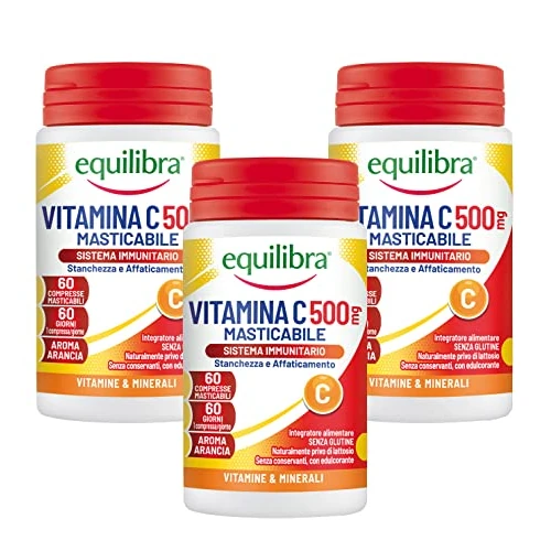 Offerta a tempo: Equilibra Integratori Alimentari, Vitamina C 500 mg — 25% da 23,99 € a 17,99 €