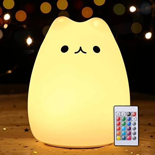 Limited offer: Tremdwoto Night Light for Kids, Penguin Silicone Nightlight Lamp, 7 Color Changing Nursery Night Light for Kids Bedroom, Super Gift for Boys Girls Toddler Children (Cat-04) from 19.94 EUR to 19.94 EUR (save 0%)