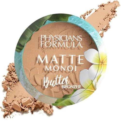 Offre limitée : Physicians Formula, Matte Monoi Butter Powder Bronzer, Poudre Bronzante, Formule Mate Waterproof Enrichie en Beurre Nourrissant de Monoï et de Murumuru, pour Sculpter le Visage, Light Bronzer de 17.99 € à 15.29 € (15% de remise)
