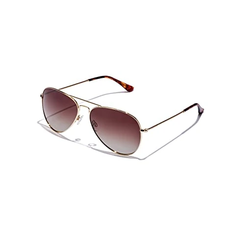 Hawkers HAWK, Occhiali da sole Unisex - Adulto, Brown Polarized · Gold Ct, Taglia unica