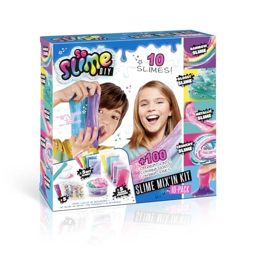 Offerta a tempo: Canal Toys - So Slime - Kit 10 Slime Personalizzati - +100 Combinazioni - Senza Colla - Mescola e Decora - Attività Creativa senza sporcare - Per Bambini dai 6 Anni in Su - Accessori Inclusi - SSC 184 - 40% da 21.75 € a 12.99 €